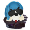 Dog with Sunglasses Acrylic Brooch