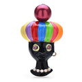 Rainbow Turban Portrait Brooch — Multicolor