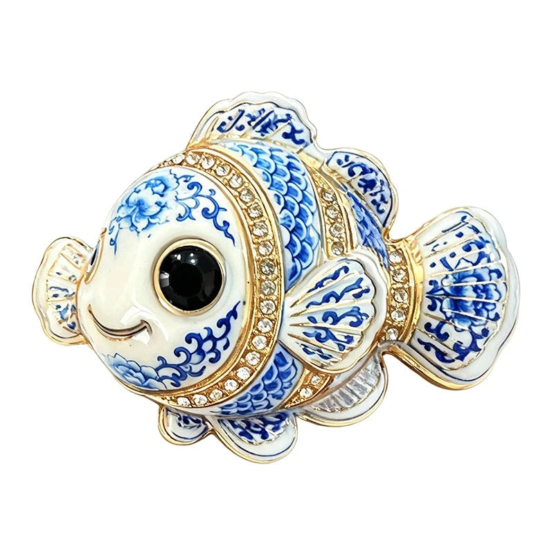 Big Eyed Clownfish Brooch original white background product photo