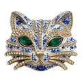 Ornate Floral Cat Motif Brooch original white background variant photo