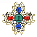 Ornate Cabochon Cross Brooch product variant photo