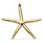 Minimal Starfish Stainless Steel Brooch — Gold