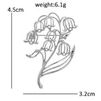 Openwork Lily of the Valley Brooch