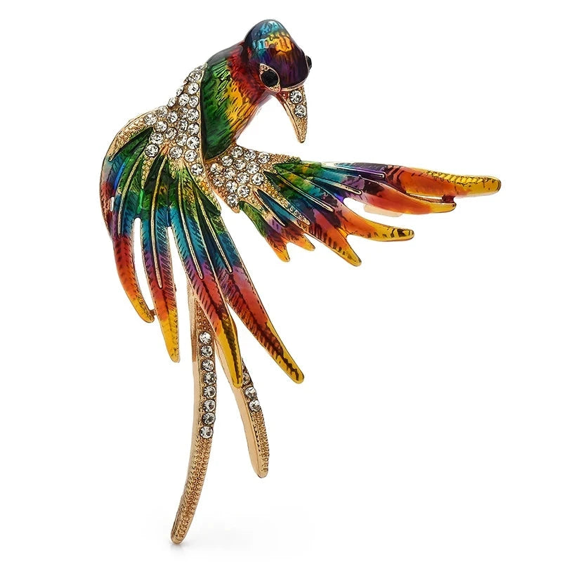 Enamel Swallow with Flowing Wings and Tail Brooch original variant product photo