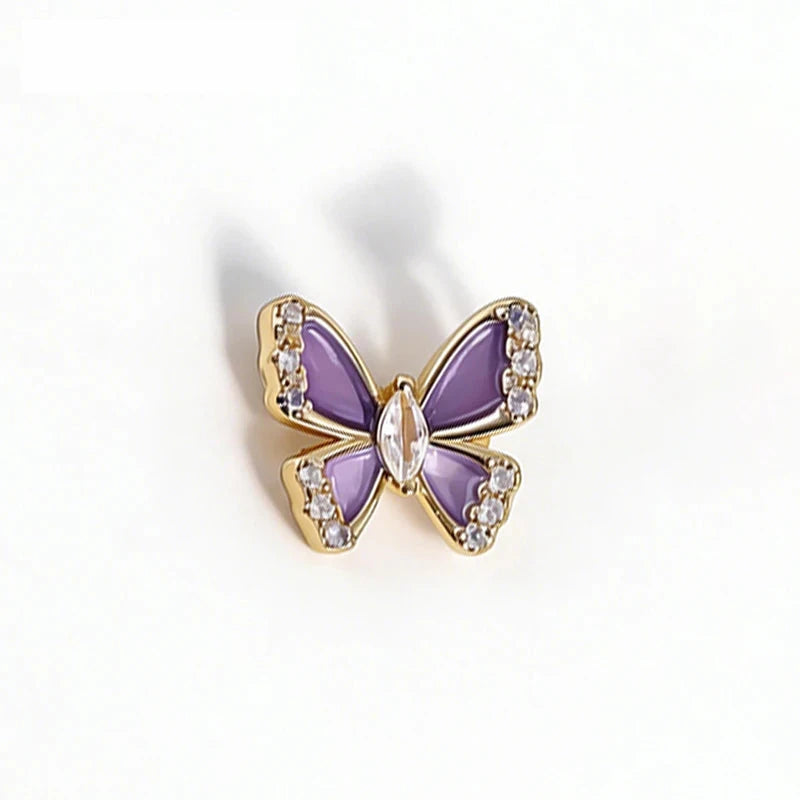 Delicate Bow with Pearlescent Accent Brooch original white background product photo