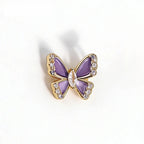 Delicate Bow with Pearlescent Accent Brooch original white background product photo