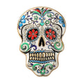 Floral Sugar Skull Sparkle Brooch original white background product photo