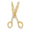 Acrylic Rainbow Scissors Brooch — Pearl White