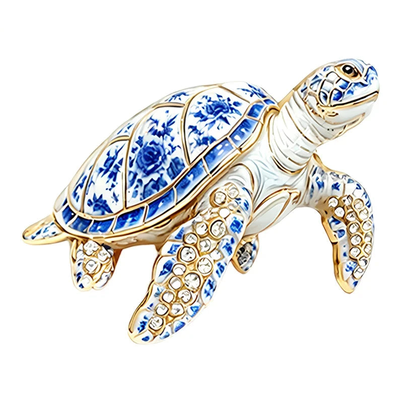 Ocean Scene Sea Turtle Brooch original white background variant photo