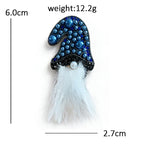 Christmas Gnome with Fluffy Beard Brooch