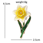 Birth Flower Garden Motif Brooch