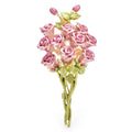 Pink Rose Bouquet Brooch