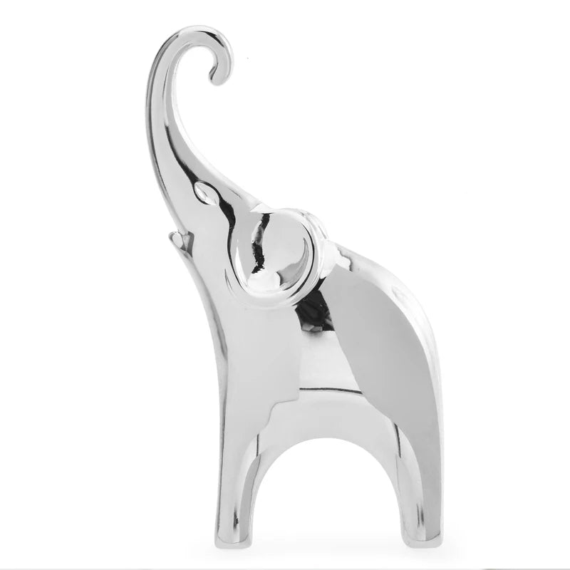 Polished Elephant Silhouette Brooch