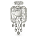 Sparkling Perfume Bottle with Droplet Fringe Brooch original white background product photo