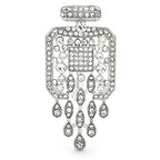 Sparkling Perfume Bottle with Droplet Fringe Brooch original white background product photo