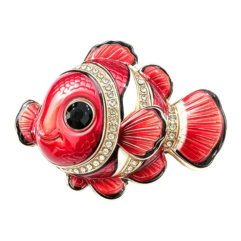 Big Eyed Clownfish Brooch original white background product photo