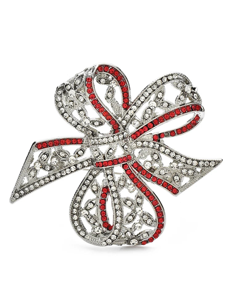 Large Rhinestone Ribbon Bow Brooch original variant product photo
