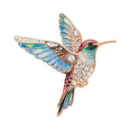 Hummingbird in Flight with Sparkling Wings Brooch original white background product photo