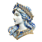 Virgo Maiden with Laurel Crown Brooch original white background variant photo