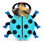 Blue Spotted Acrylic Ladybug Brooch product variant photo