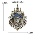 Sparkling Fairy Tale Castle Brooch