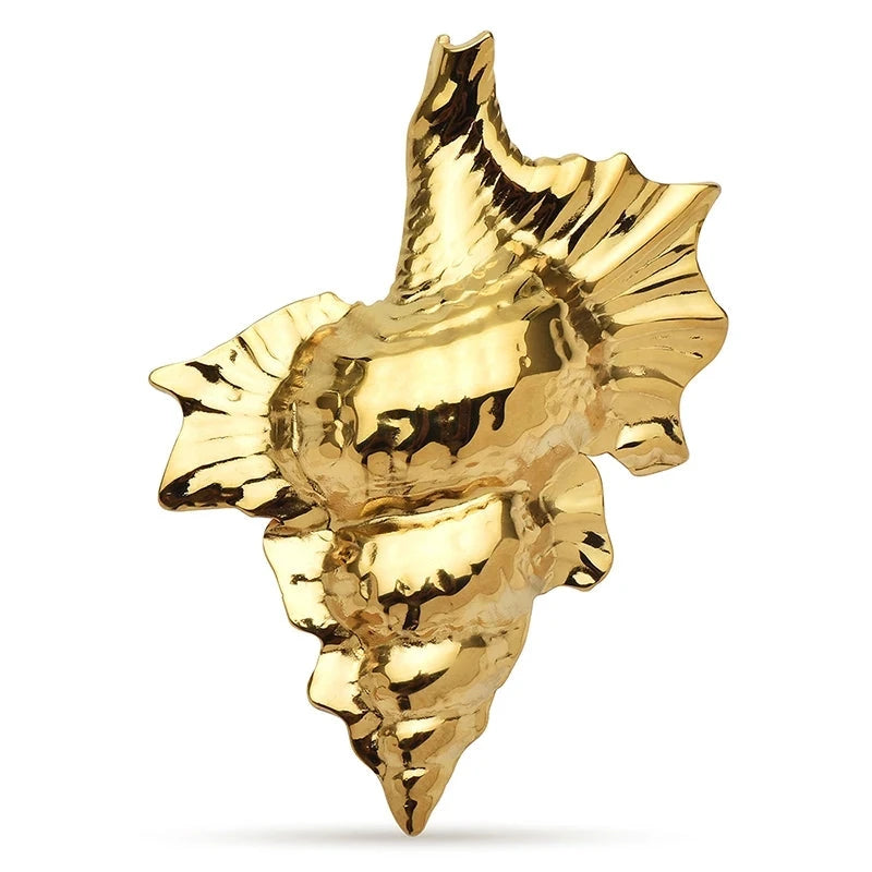 Broche conque sculpturale
