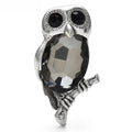 Faceted Owl on Branch Brooch original variant product photo