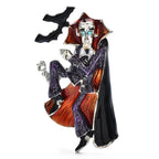 Vampire with Bats Halloween Brooch — Vampire