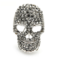 Crystal Pavé Skull Brooch