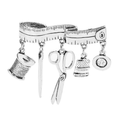 Vintage Sewing Tools Brooch