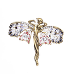 Jeweled Butterfly Wing Fairy Brooch