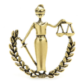 Lady Justice Scales Brooch