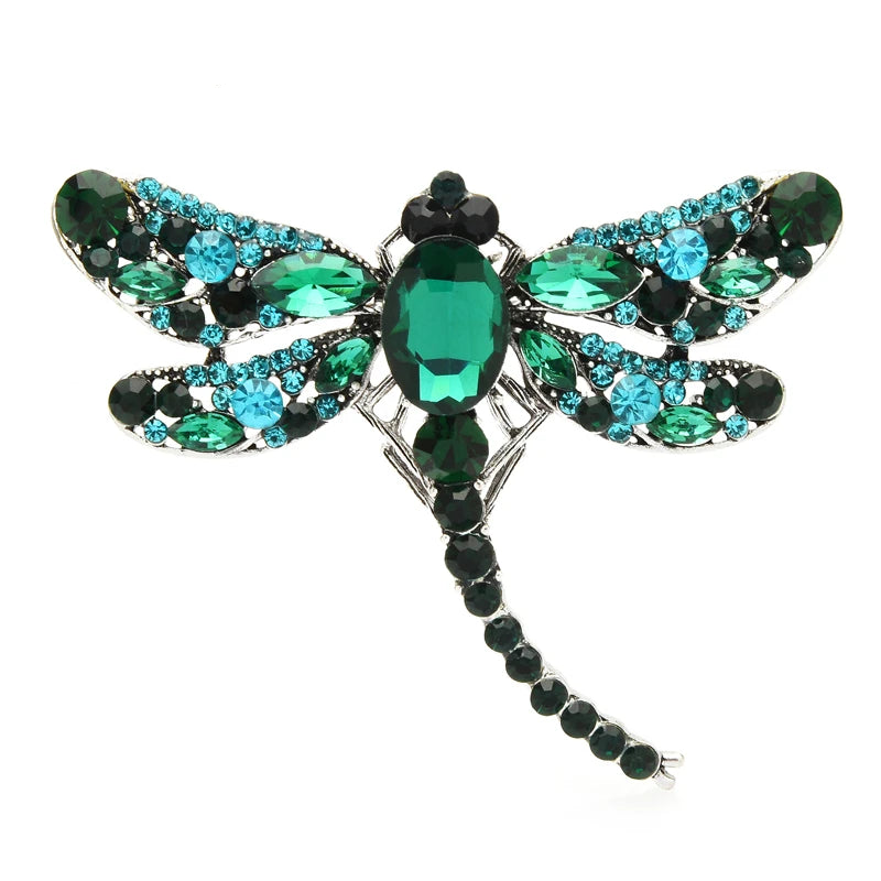 Petite Jeweled Dragonfly Brooch