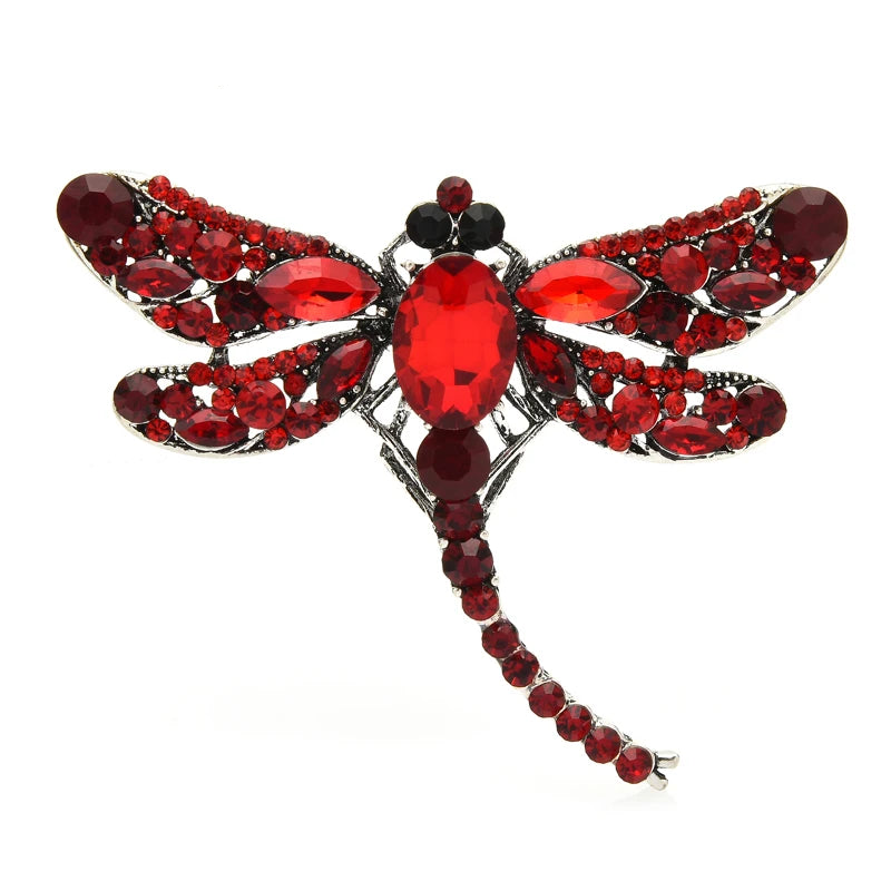 Petite Jeweled Dragonfly Brooch