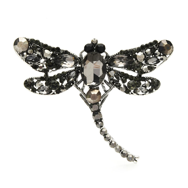 Petite Jeweled Dragonfly Brooch
