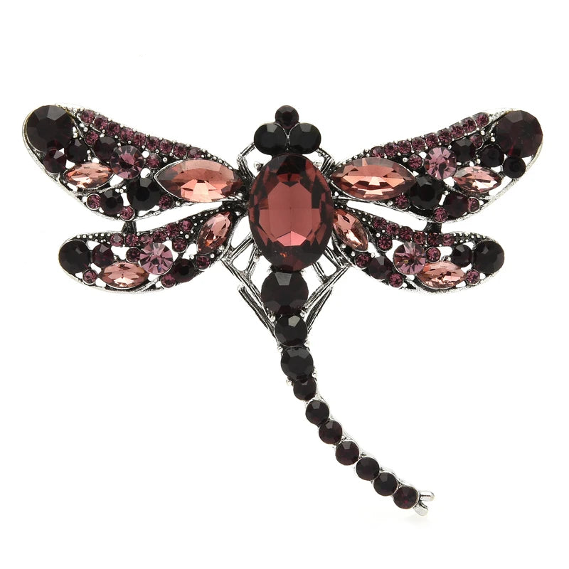 Petite Jeweled Dragonfly Brooch