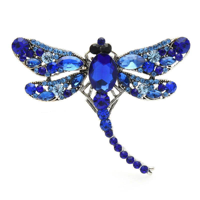 Petite Jeweled Dragonfly Brooch