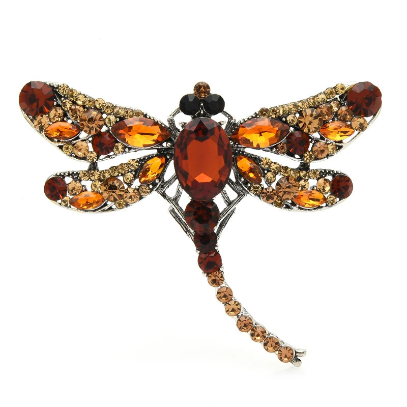 Petite Jeweled Dragonfly Brooch