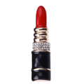 Red Enamel Lipstick Brooch