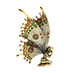 Patterned Butterfly Wing Fairy Brooch