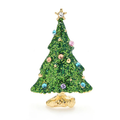 Glitter Enamel Christmas Tree Brooch