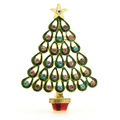 Teardrop Ornament Christmas Tree Brooch