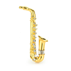 Jeweled Saxophone Brooch