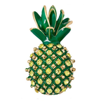 Green Jeweled Pineapple Brooch