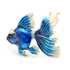 Fan Tail Enamel Fancy Goldfish Brooch