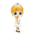 Enamel Nurse with Cap Brooch