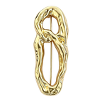 Textured Openwork Figure Eight Brooch