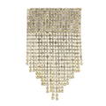 Rectangular Rhinestone Cascade Brooch