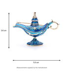 Enamel Ornate Magic Lamp Brooch — manufacturer dimensions