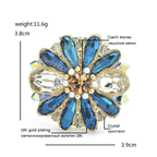 Faceted Daisy Flower Brooch
